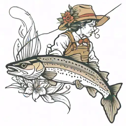 Fly Fishing And Lily's Trout