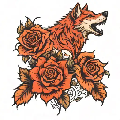 Half Wolf Half Roses Growing