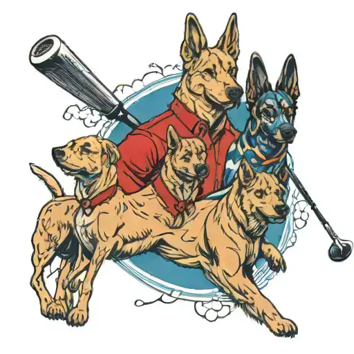Family Working Dogs Golf