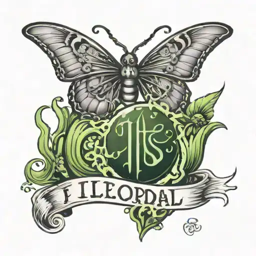 The Word Itslordal On A Chest With Slime Words