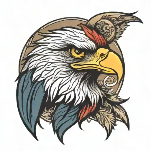Vintage Eagle Face