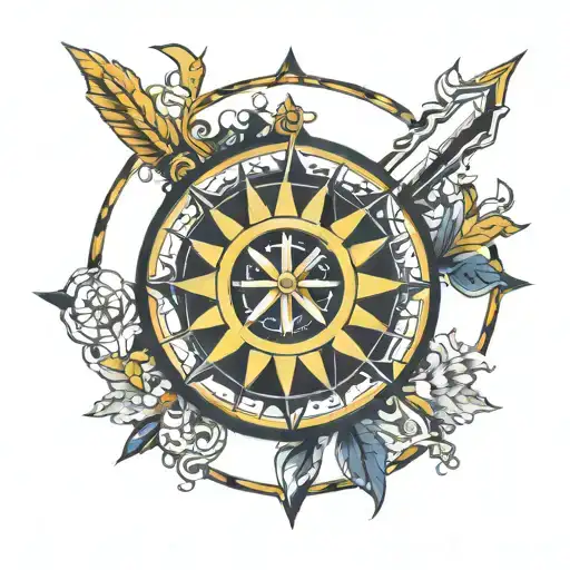 Fenerbahce Logo In The Compass