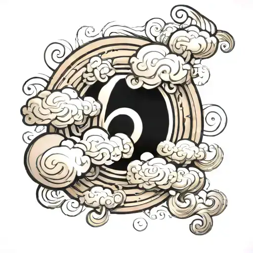 Number 6 Cloud Background