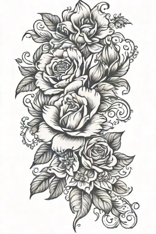 Vintage Floral Sleeve