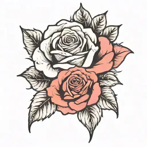 Idea To Accompany A Rose On The Hand On The Forearm