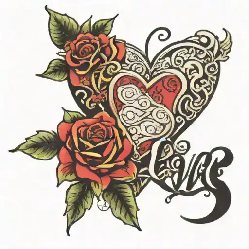 Love Hearts With Zoe In Script