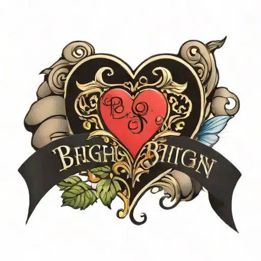 A Son With The Name Brighton In The Middle And A Love Heart