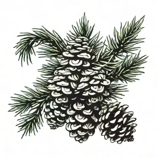 Pine Tree And Pine Cone
