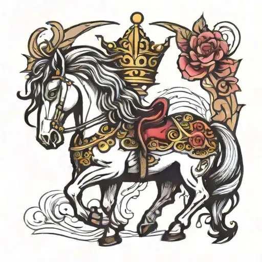 Horse With A Crown Battling Depression Alone