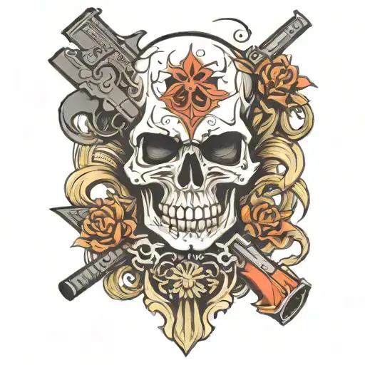 Guns Skull