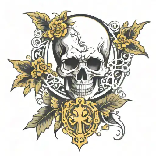Skull Keyhole Design