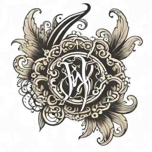 Letters Wkm Made Into Symbol