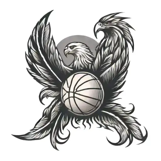 Basketball Eagle Feathers Holy Cross