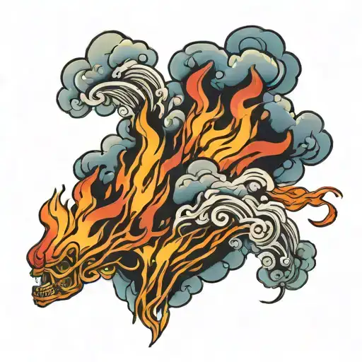 Flames Falling From The Cloud