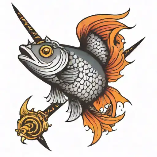 Fish With Swords Behind Their Fins