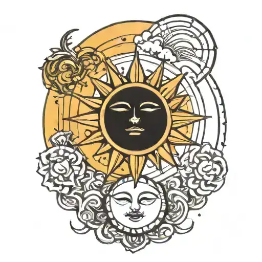 Sun And Moon Minimalism