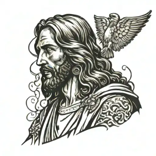 Jesus Talking To A Follower In De Streets Of Jeruzalem