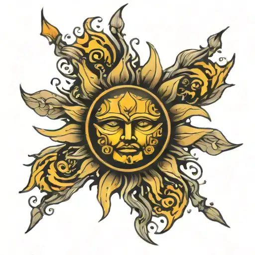 Sun God Helios