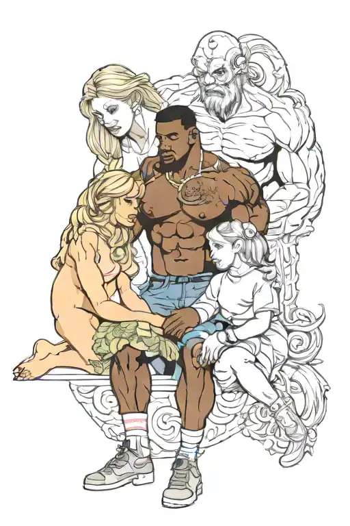 Big Black Muscular Man Nurses Nude Slim Young Fragile European Blonde Teenage Girl