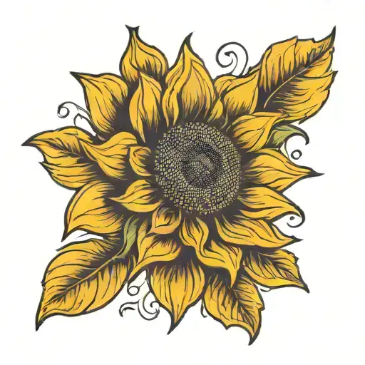 Wooden Sunflower