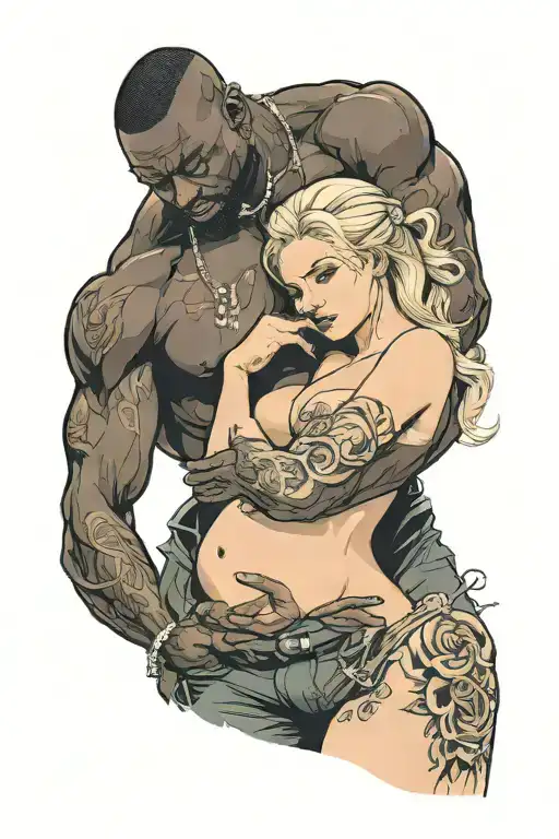 Nude Little Slim Young Pregnant European Blonde Teenage Girl And Big Muscular Black Man