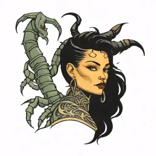 Half Women Half Scorpion