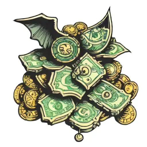 Money And Coins Piled Up