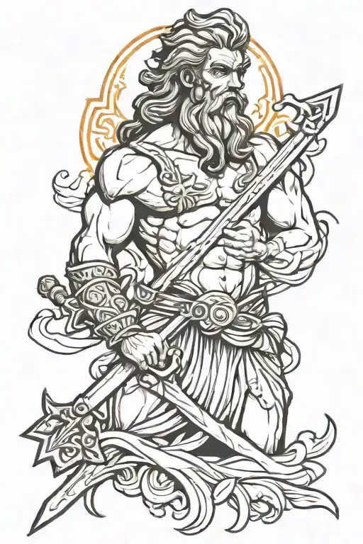 Zeus With Sword