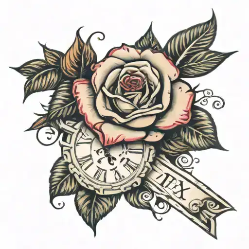 Rose And Roman Numeral