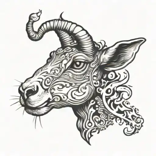 Sacrificial Lamb Spewing Fire Through Nose