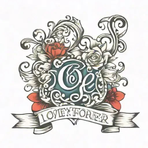 Love You Forever Initals M