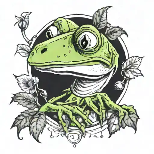 Kermit Watercolor Black And White