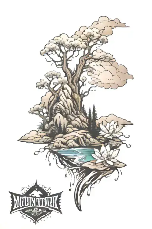 Mountian Lake Cover Up