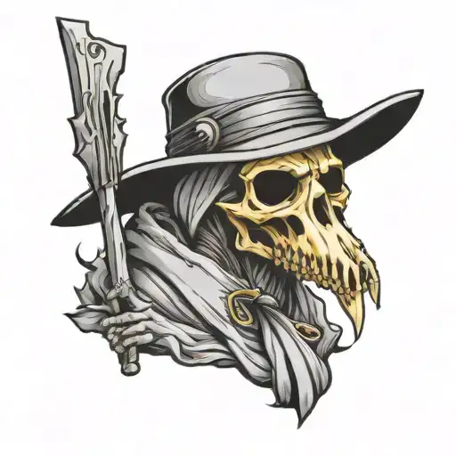 Skeleton Plague Doctor