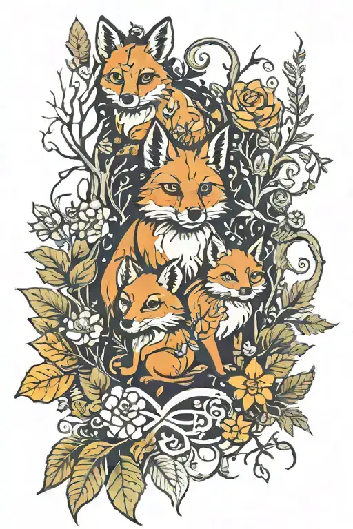 German Forest Animals In A Magical Forest