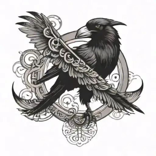 Crow On Enso Symbol Combined