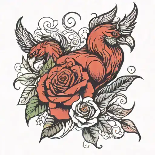 Roses Phoenix Aries Zodiac Sign