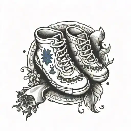 Baby Footprint With Date And Weight Scale Eith A Mixed Scottish And Spanish Flag