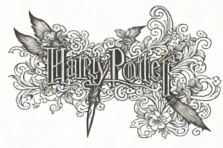 The Word Trust On The Harry Potter Wand