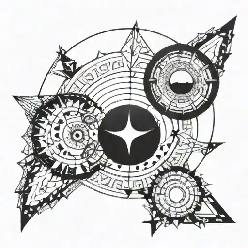 Geometrical Moon Circle