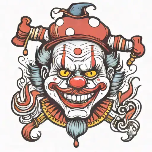 Suicidal Cartoon Clown