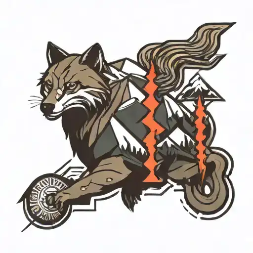 Geometric Running Mountain