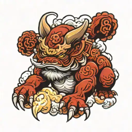 Angry Fu Dog Cloud Fur