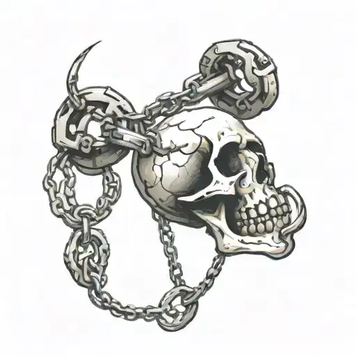 Break The Chain Tatoo With No Skull