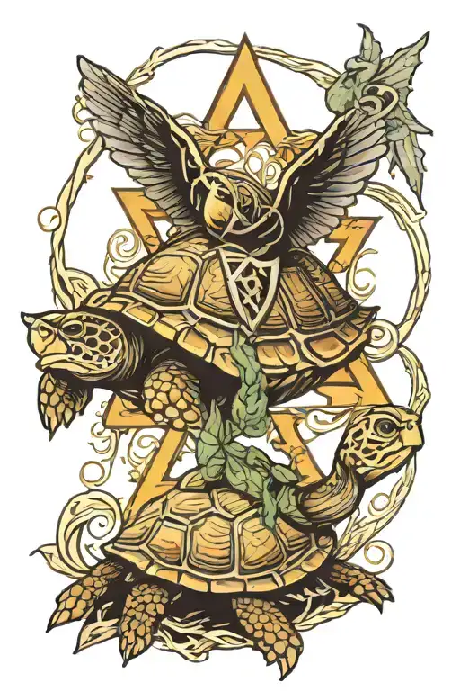 Turtle And Harry Potter Deathly Hallows