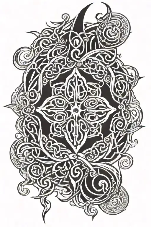 Goth Themed Easy Celtic Pattern