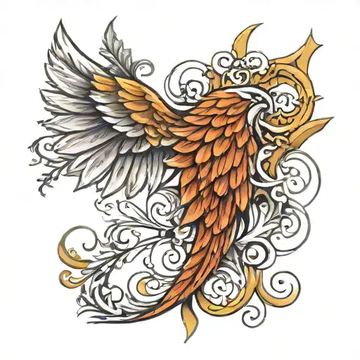 Wing With Carone Coming Out The Back Of It