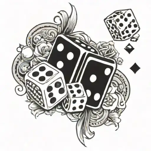 Dice Chips Money Cards