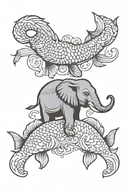 Fish And Elephant