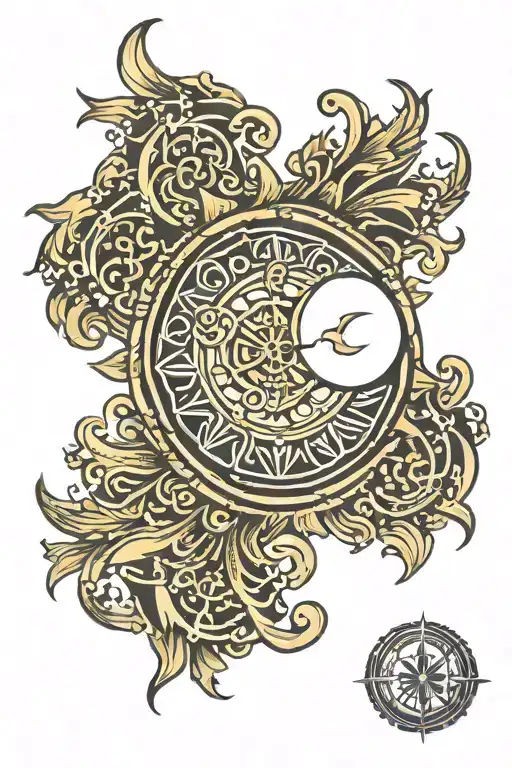 Macedonian Sun With Ic Xc Nika Christogram In The Center